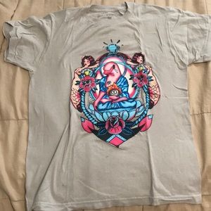 Pink dolphin tattoo shirt